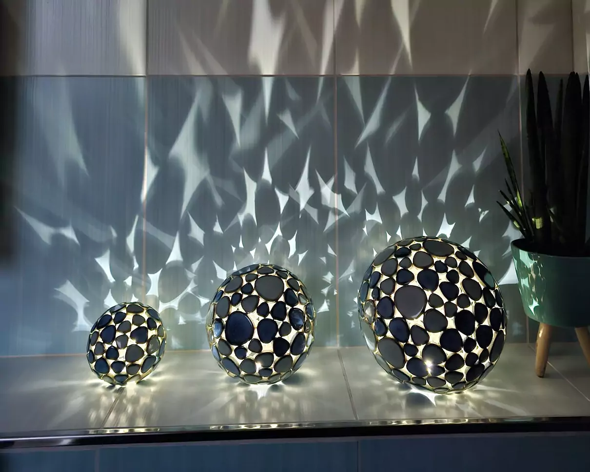 Mosaik-Kugel 11cm & 20 und 25cm Beleuchtet